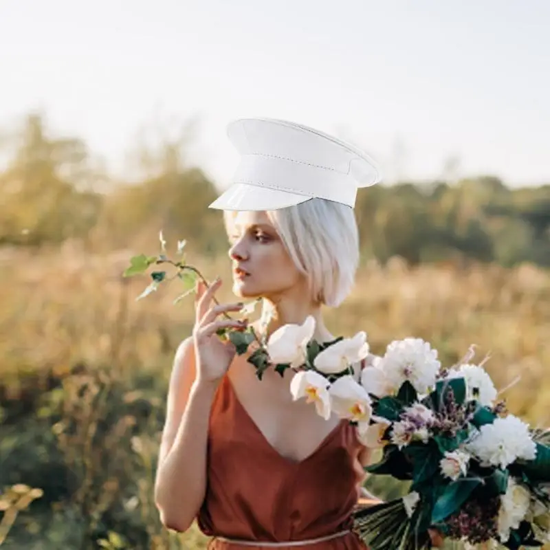 

652F Dazzmling Marine Caps Музыкальный фестиваль Костюм Шляпа для карнавалов Вечеринка Сценическое шоу