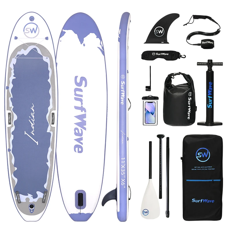 

SUP Paddle Board Доска для йоги Надувная доска для серфинга с цифровой печатью и ремешком для взрослых