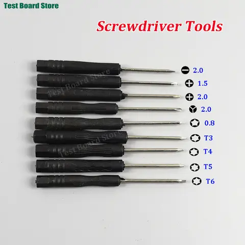 1 Uds Mini destornillador 2,0 +,2,0-,1,5 +,2.0Y,T3,T4,T5,T6,0.8 Torx para Apple iPhone 7 Samsung HTC teléfono tableta PC herramientas de reparación