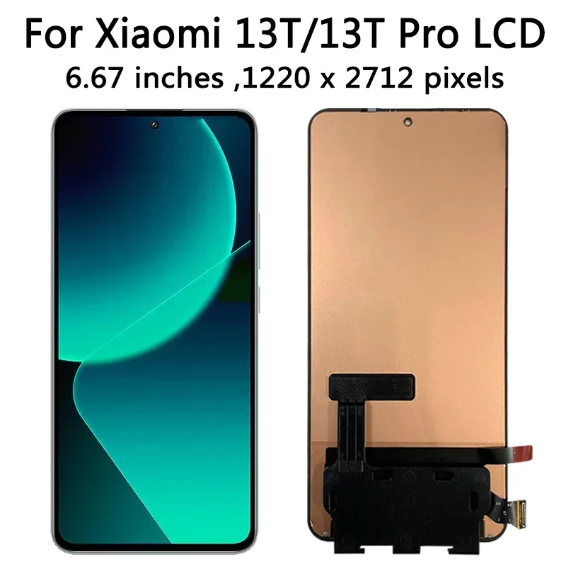 6.67\'\' AMOLED for Xiaomi 13T LCD 2306EPN60G Display Touch Screen Digitizer Assembly For Xiaomi mi 13t Pro 23078PND5G LCD