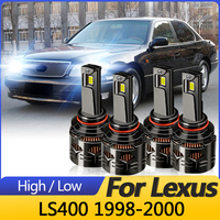 2PCS 12V High quality White Bulbs CANbus For LEXUS LS400 1998-2000 LED Headlights High Beams Low Beams Lamps 30000LM Plug&Play