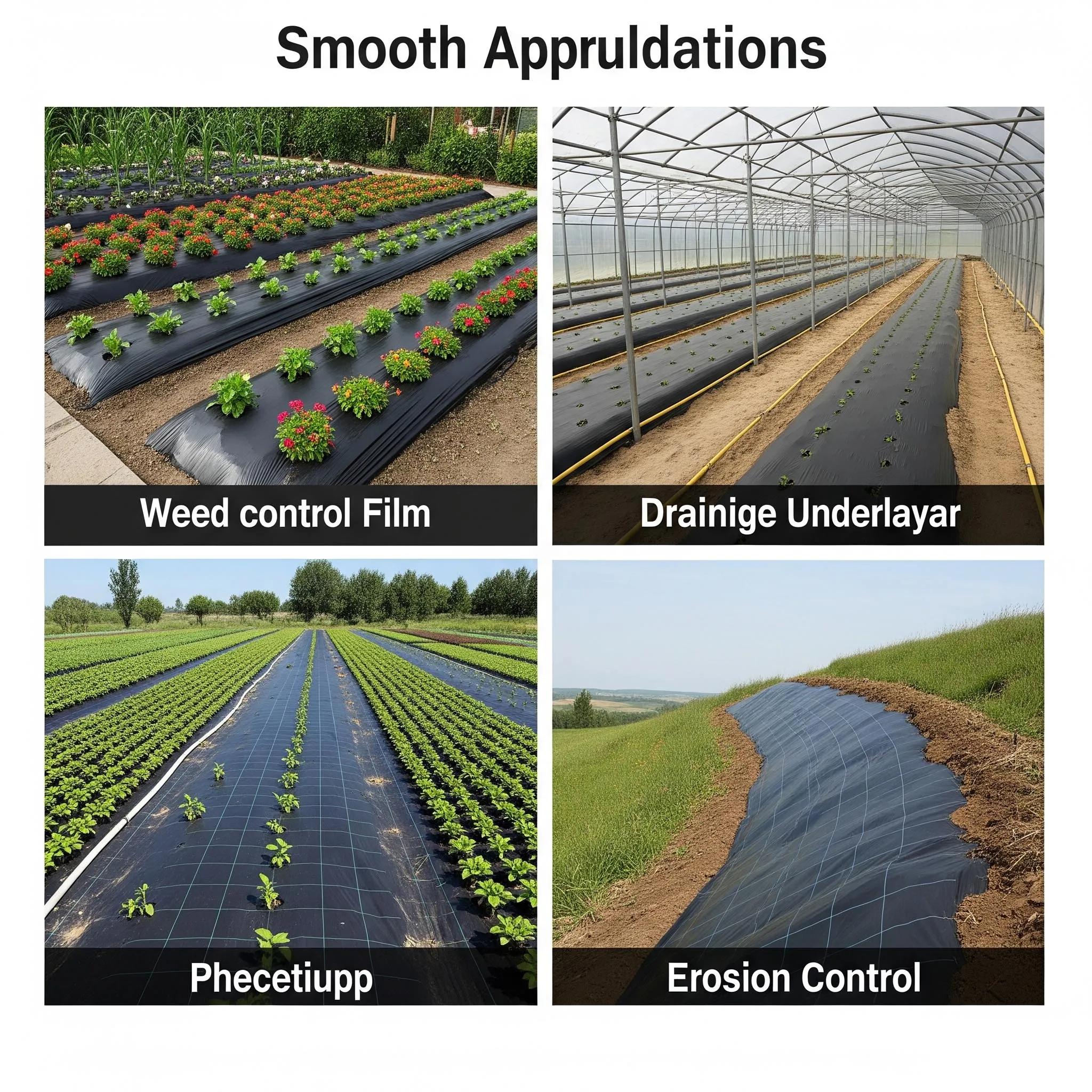 2025년형 블랙 고품질 폴리에틸렌 소재 플라스틱 멀칭 필름 (농업용)