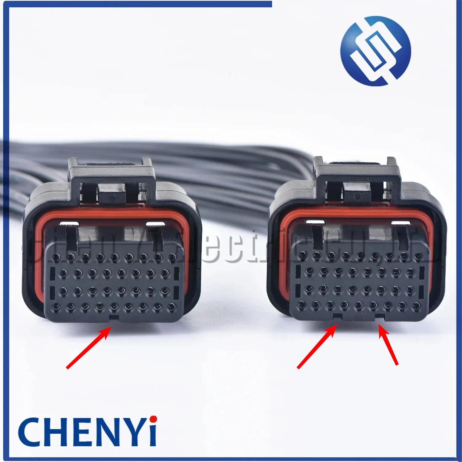 34 Pin Female or male Auto ECU Connector PCB Harness Plug With 30cm or 200cm Wires 4-1437290-1 2389578-1 2389578-2 4-1437290-0