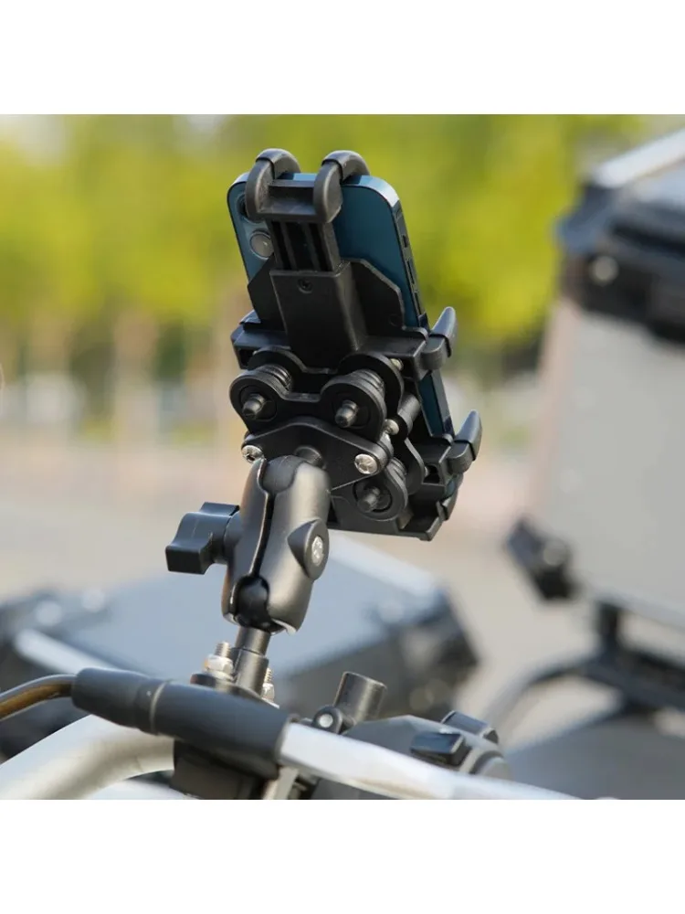 AliExpress NONE Motorcycle Bike Universal Mobile Aluminum Phone Holder Bicycle Riding GPS Navigation Bracket Shockproof Handlebar Holder