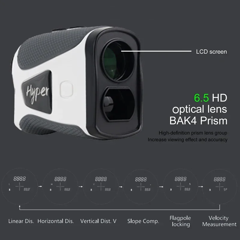 

Protable New Hunting Outdoor Laser Rangerfinders Golf USB 800M 1200M Range Finder With Flag-Lock Angle Slope Compensation