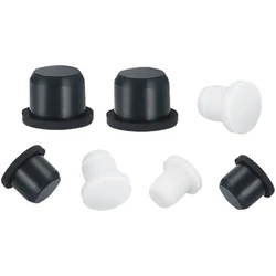 Black Rubber Hole Caps 2.7-10.mm High Temperature Resistance T Type Silicone Seal Hole Plugs Dust-proof