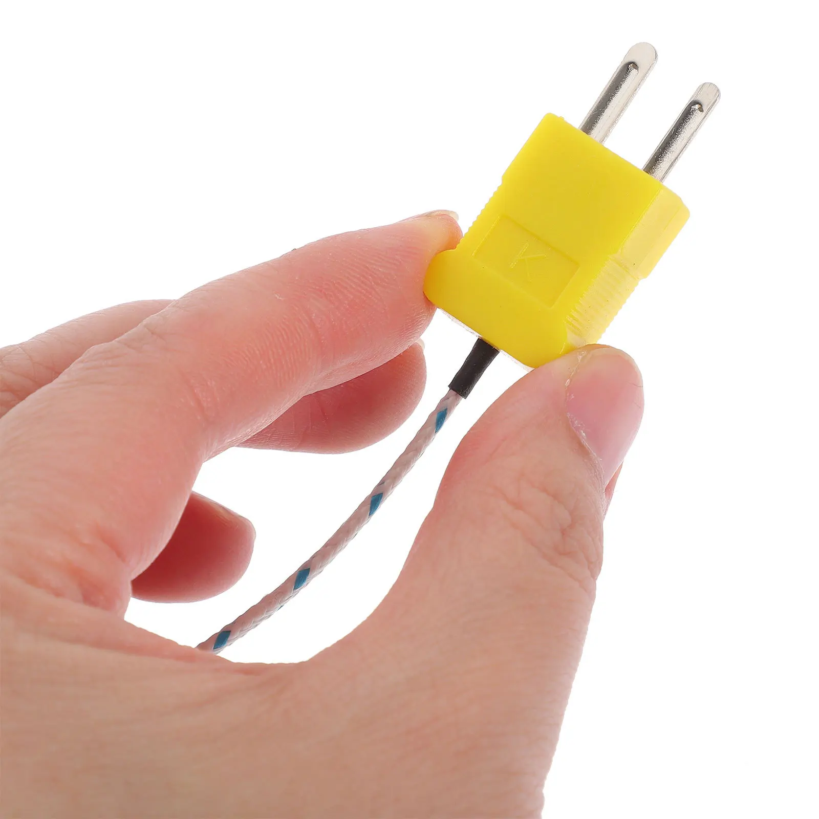 

3Pcs Temperature Probe K Type Durable Glass Fiber Copper Long Probe High Precision Replacement Sensor for Thermocouple Meter