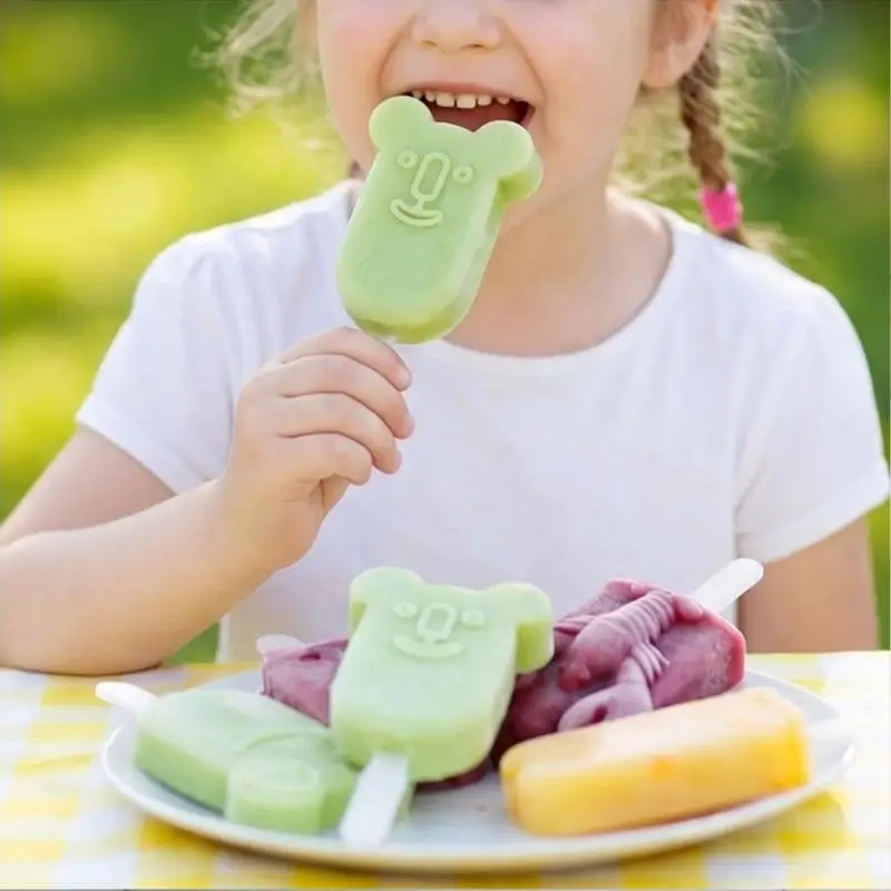QX2E Cake Mold Ice Lolly Molds Silicone Ice Cream Mold with