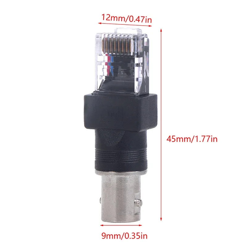 RF 암-수 동축 배럴 커플러 어댑터, 동축 어댑터, RJ45-RF 커넥터, BNC F 타입 커넥터, 1 개
