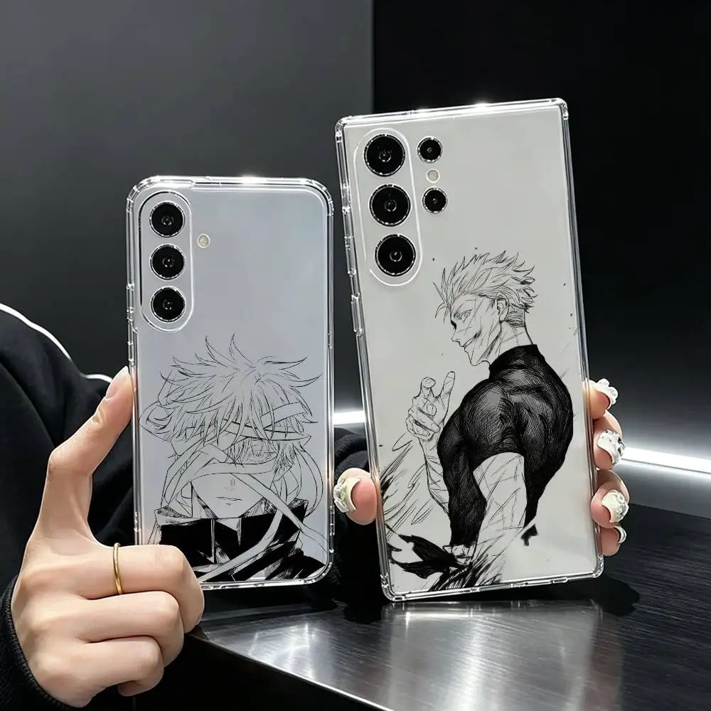 S-Satoru Cool g-Gojo  Phone Case For Samsung S25,S24,S21,S22,S23,S30,Ultra,S20,Plus,Fe Transparent Cover