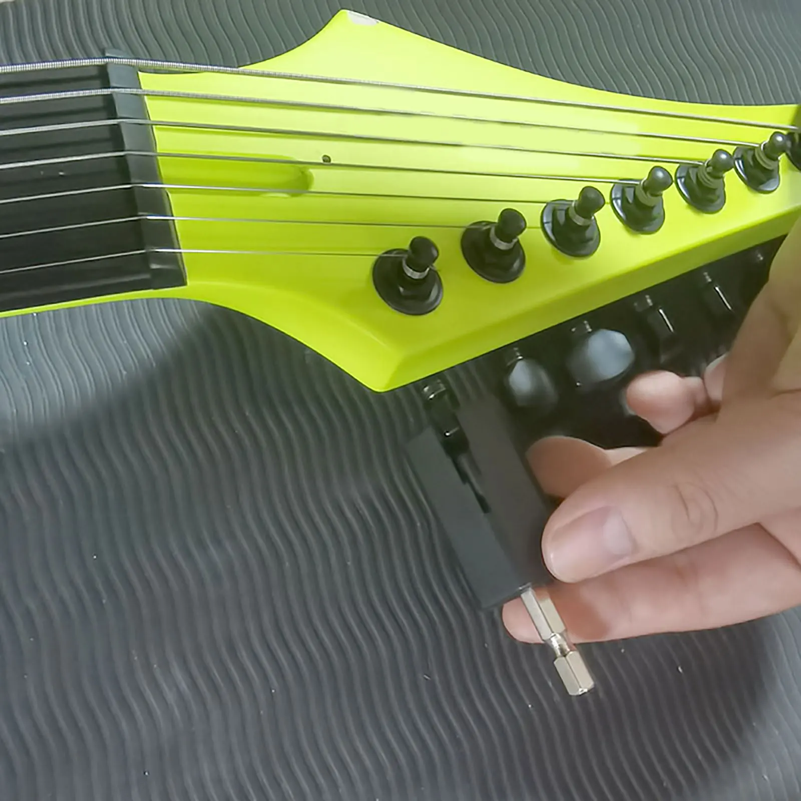 

Electric Guitar String Winder Plug Black Supplies Power Drills Luthier Tool Fits All Tuners Fast Change Practical Use