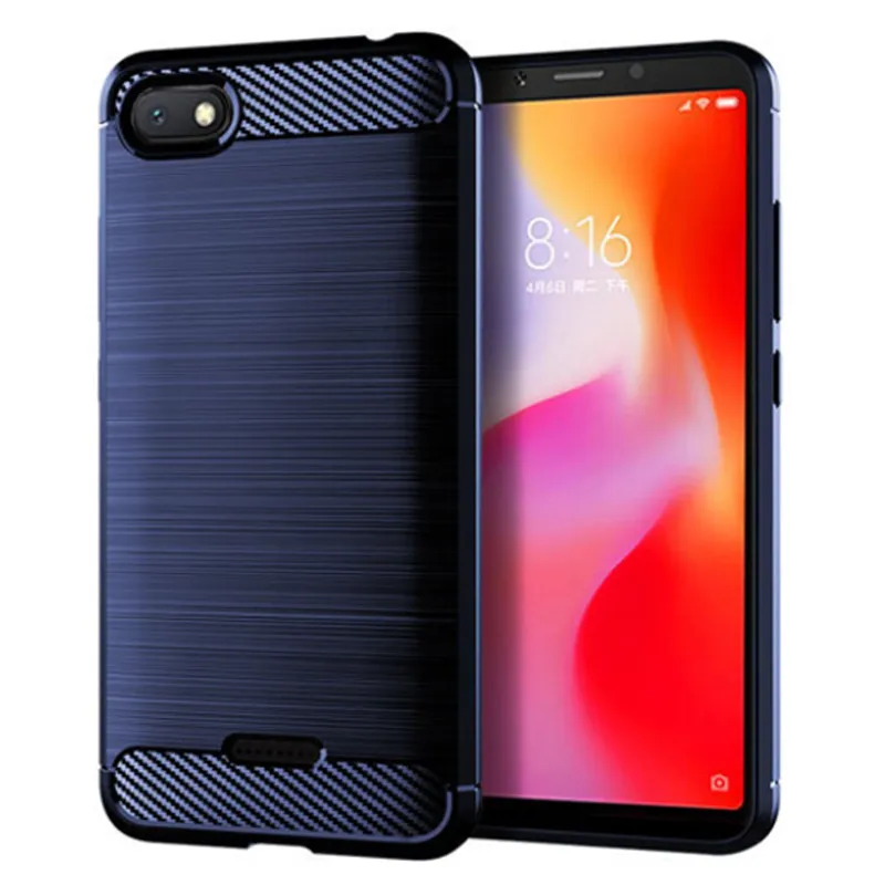 Soft Cover for Redmi 6A Carbon Fiber Silicone Case for xiaomi redmi 6a Redmi6A Back Phone Cover Coque Fundas