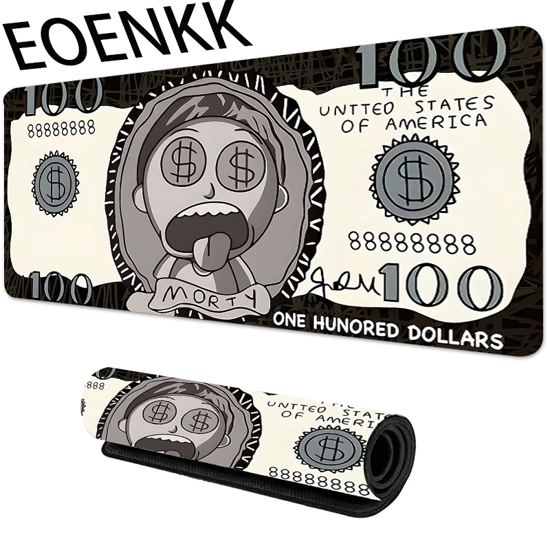 

Banknote Large Mousepad Anti-Slip Mouse Pad Stitched Edges Mat Desk Laptop Gaming​ Keyboard Pad