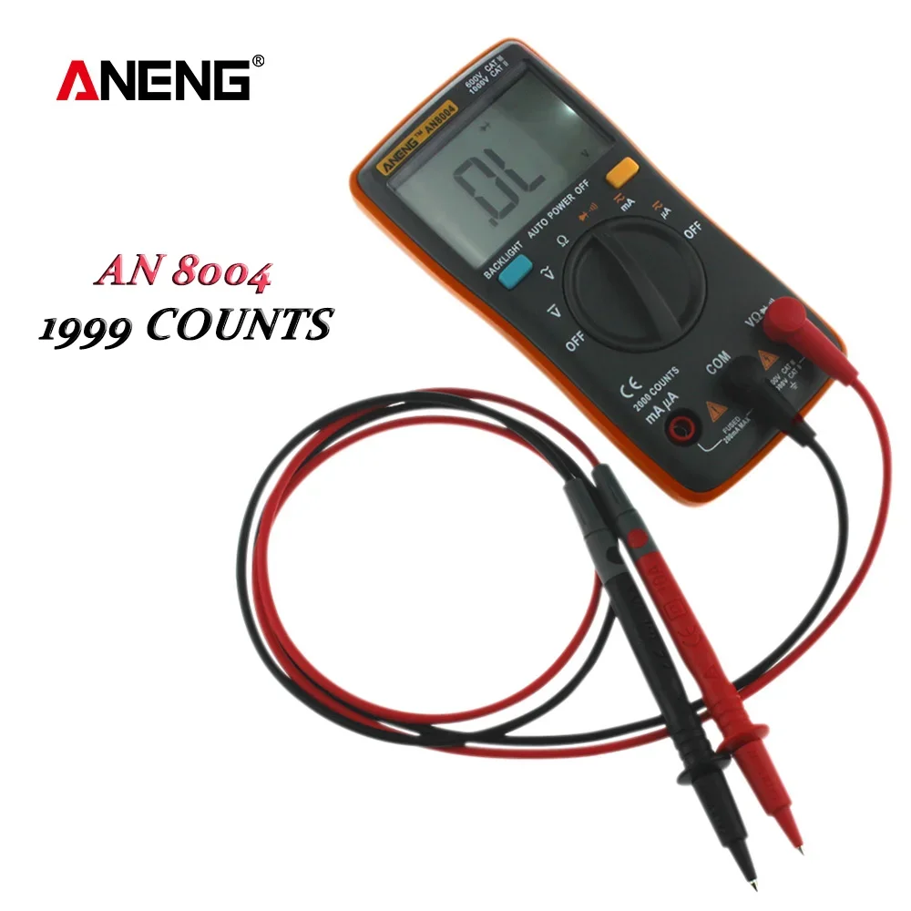 ANENG AN8004 1999 Counts Multimetro Digital Auto Intelligent Anti-burn Multimeter Maintenance Electrician Multimeter Meter Tools