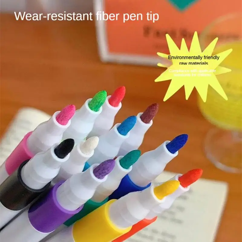 12-80 цветов, акриловый маркер, набор для рисования камнями для детей, набор ручек для рисования камнями, керамика, стекло, дерево, сделай сам, ремесла, товары для рукоделия