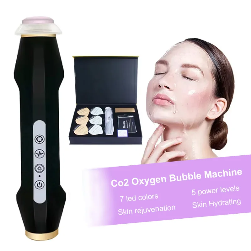 Oxygen Bubble Pen CO2 Oxygen Portable Facial Machine Anti Aging Device Face SPA CO2 Bubble Oxygen Skin Care Beauty Tool