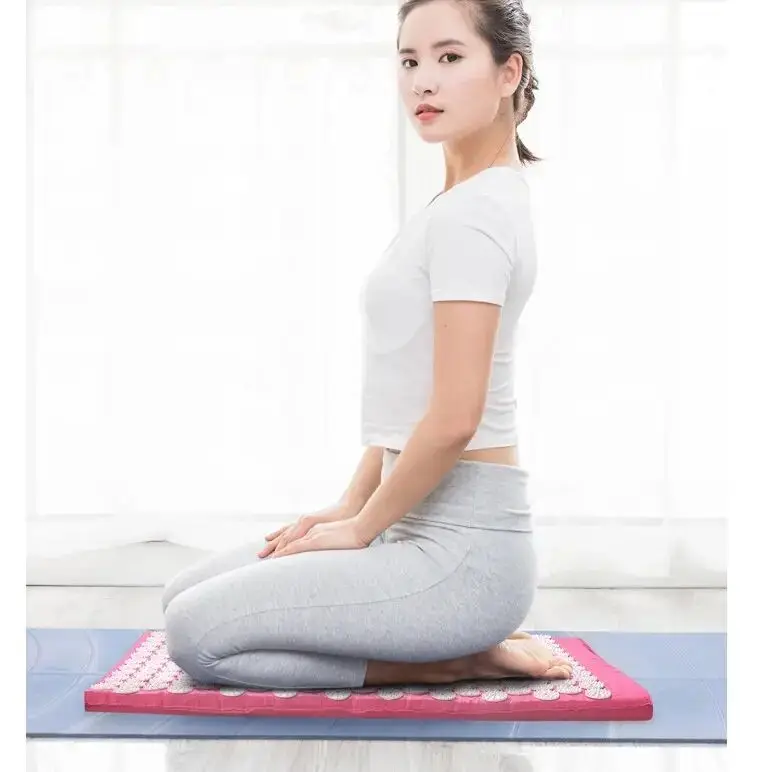 Natural Rubber Yoga Mat Acupuncture Massage Pad for Home Fitness Muscle Relaxation Back And Head Massage Pillow Acupoint