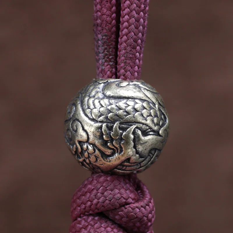 لعبة دراغون بول شكل النحاس سكين الخرز EDC DIY Paracord المنسوجة أساور الحبل قلادة اكسسوارات أداة خارجية الشنق مجوهرات