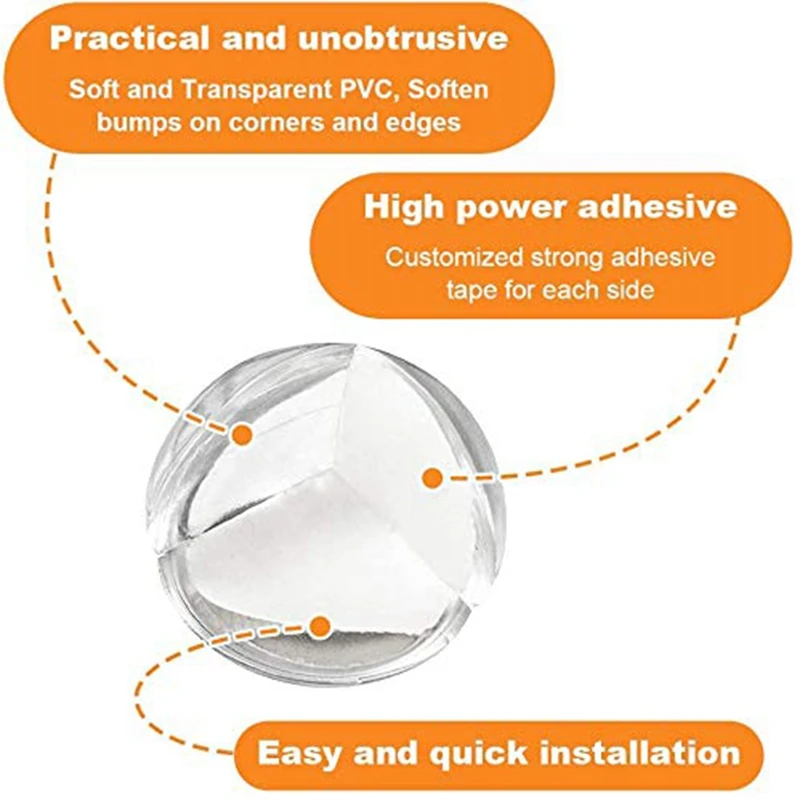 

A71Z Corner Protector, Baby Proofing Table Corner Guards, Keep Child Safe, Protectors For Furniture Sharp Corners (18 Pack)