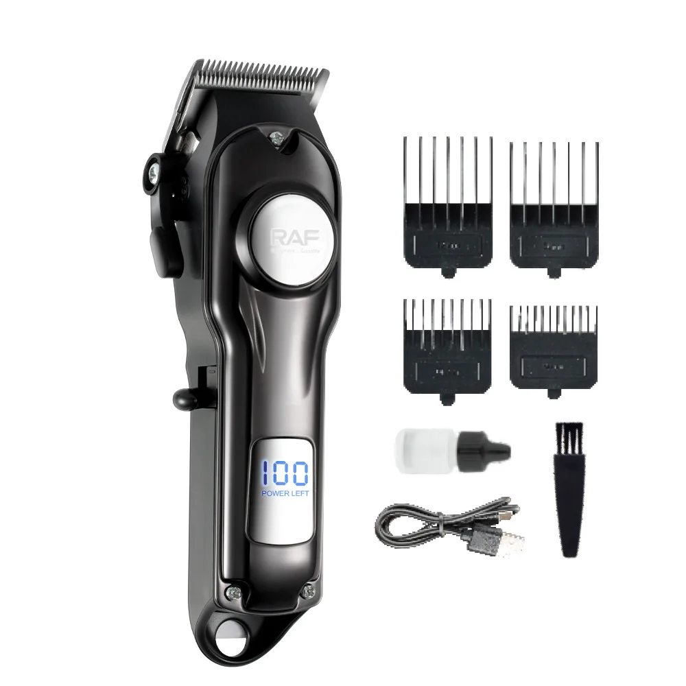 RAF New Electric Hair Clipper Multi Functional Electric Push Clipper Set rasatura tagliacapelli elettrico Set interfaccia USB