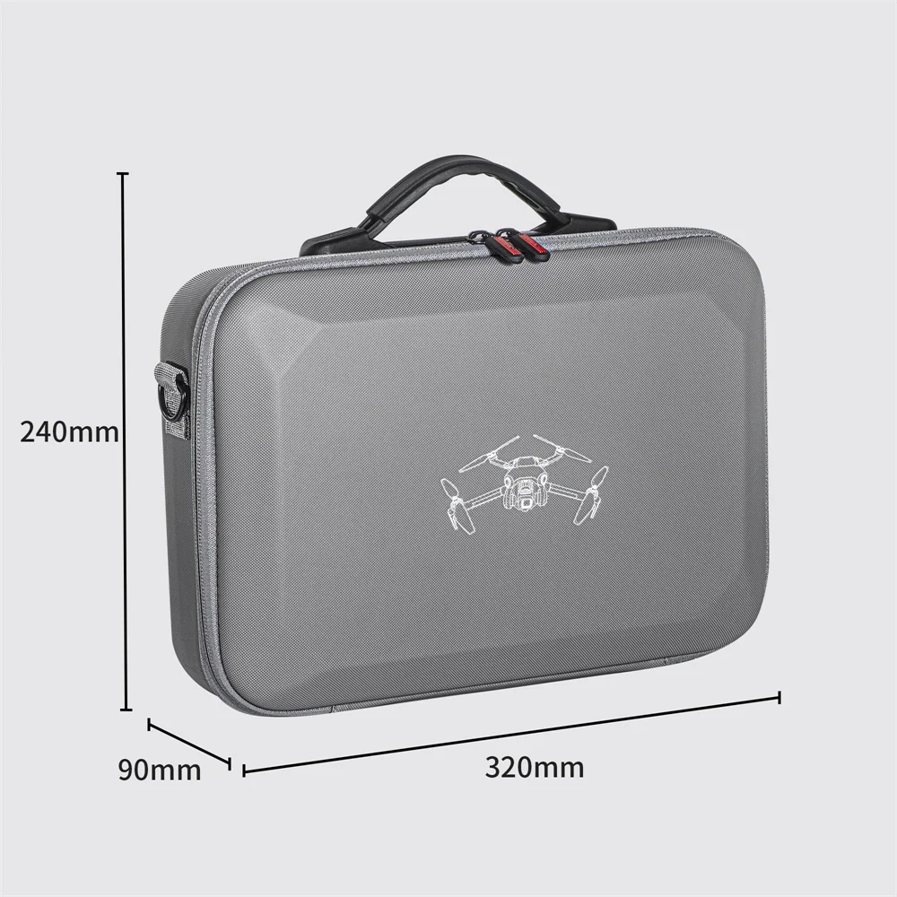 For DJI Mini 4 Pro Portable Bag RC2 Remote Control Strap Crossbody Hand Drone Camera Storage Durable Carrying Case Accessories