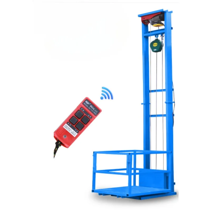 مصعد البضائع الكهربائية رفع السلع الثقيلة تحميل وتفريغ ورشة عمل المنزل منصة رفع صغيرة #2