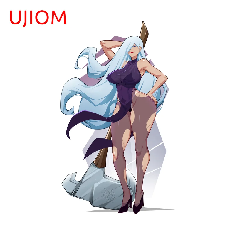 UJIOM Seductive Meimei Waifu Picture Wall Sticker Trendy Premium Occlusion Scratch Adhesive Decal Creative Smooth Surface Decor