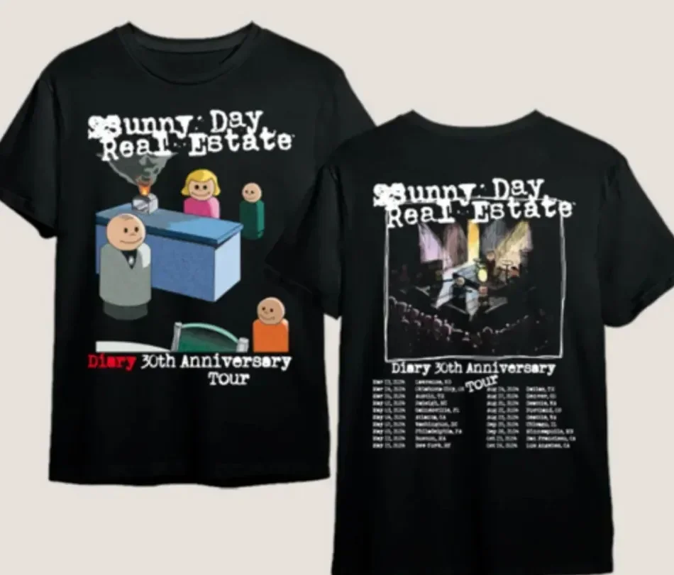Sunny Day Real Estate Tshirt Diary 30th Anniversary ToTShirt T