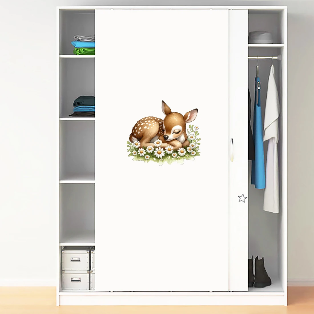 Three Ratels CG280 Cute animal wall stickers for home decoration  toilet decals car body stickers