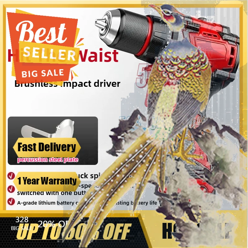 

【Fast Delivery】Brushless Cordless Electric Screwdriver For 18V Battery Multi-Function Lithium-Ion Drill Driver Set Rotary Tool