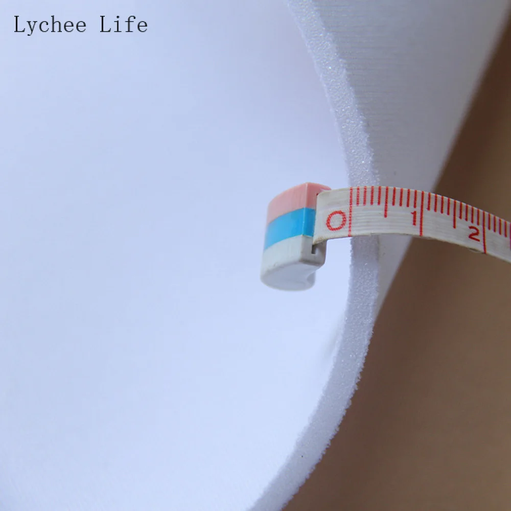 Lychee Life White Skin Composite Sponge Fabric 45x75cm/1.5x1m for Underwear Breast Pad Bra Cup Pad Raw Fabric Diy Sewing Crafts