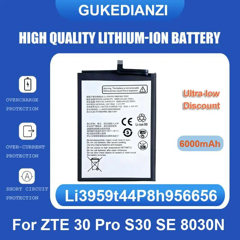 Battery For ZTE Nubia Z11 Max NX523 NX523J Blade A2 Plus BV0730 A2Plus/A610 30 Pro S30 SE 8030N A3 T220 AF3 T221 A5 AF5 S 5G