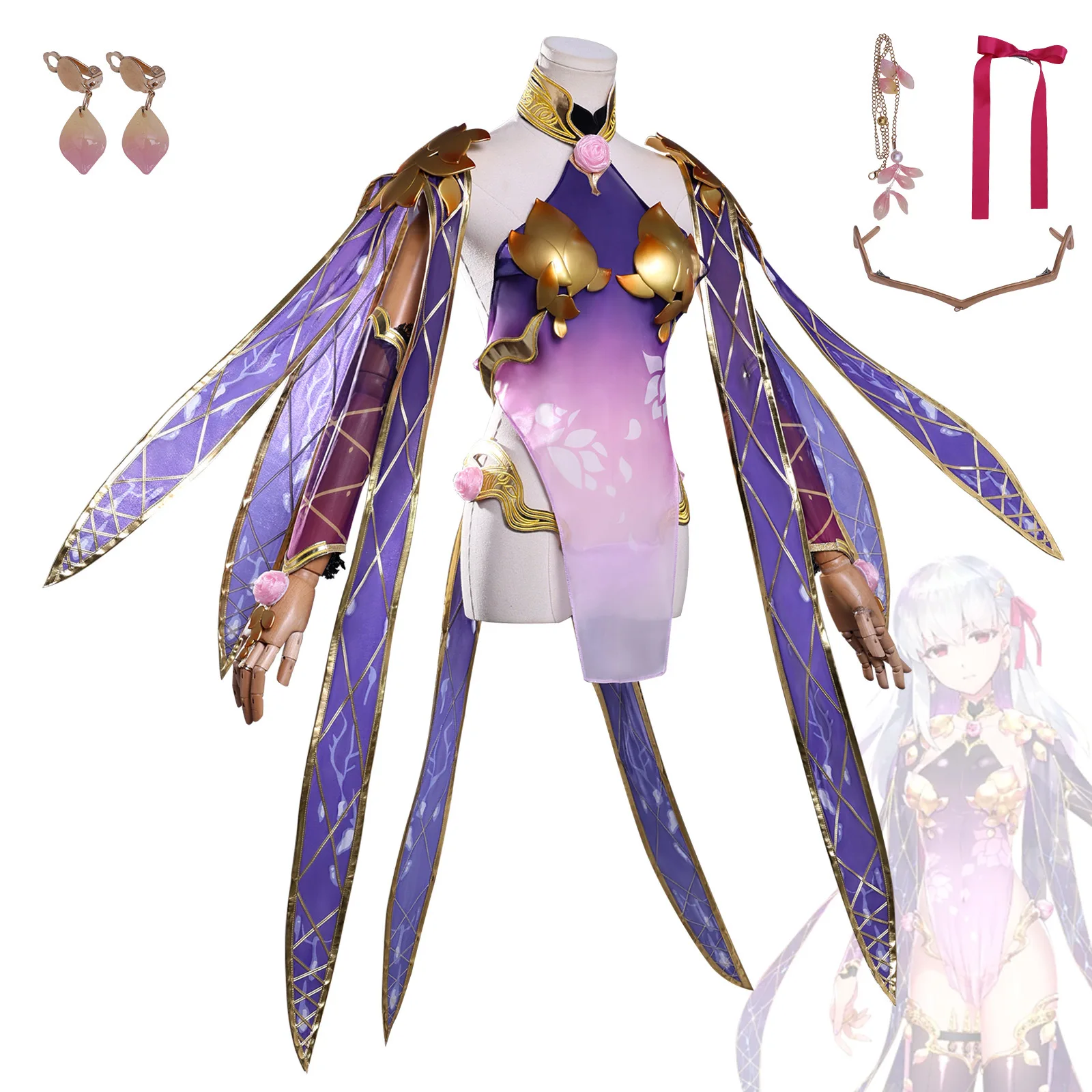 مجموعة أزياء Fgo Karna Second Ascension التأثيرية للسيدات بنمط جديد لعبة Grand Order Game Anime Halloween Outfit