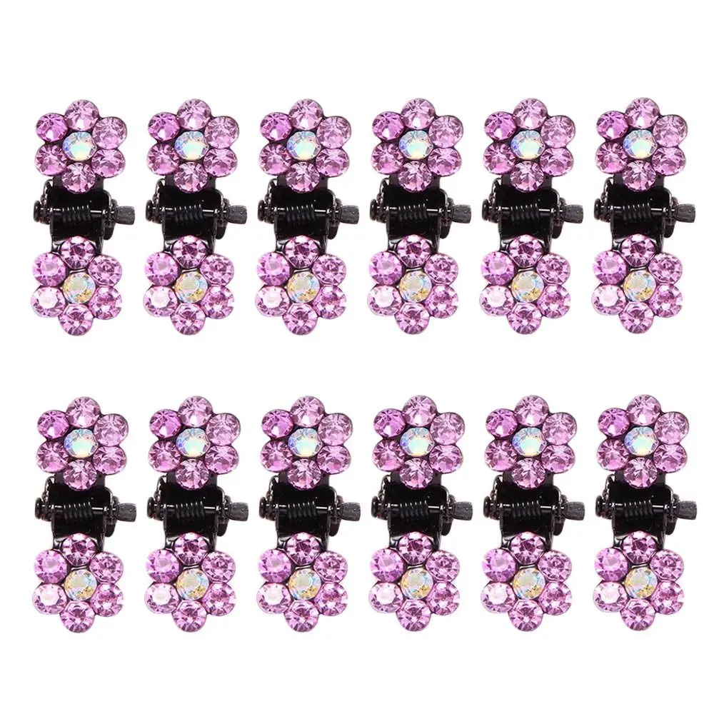 Metal Hairpin Crystal Headwears Claw Clip Headwear Mini Hair Claw Clip Grip