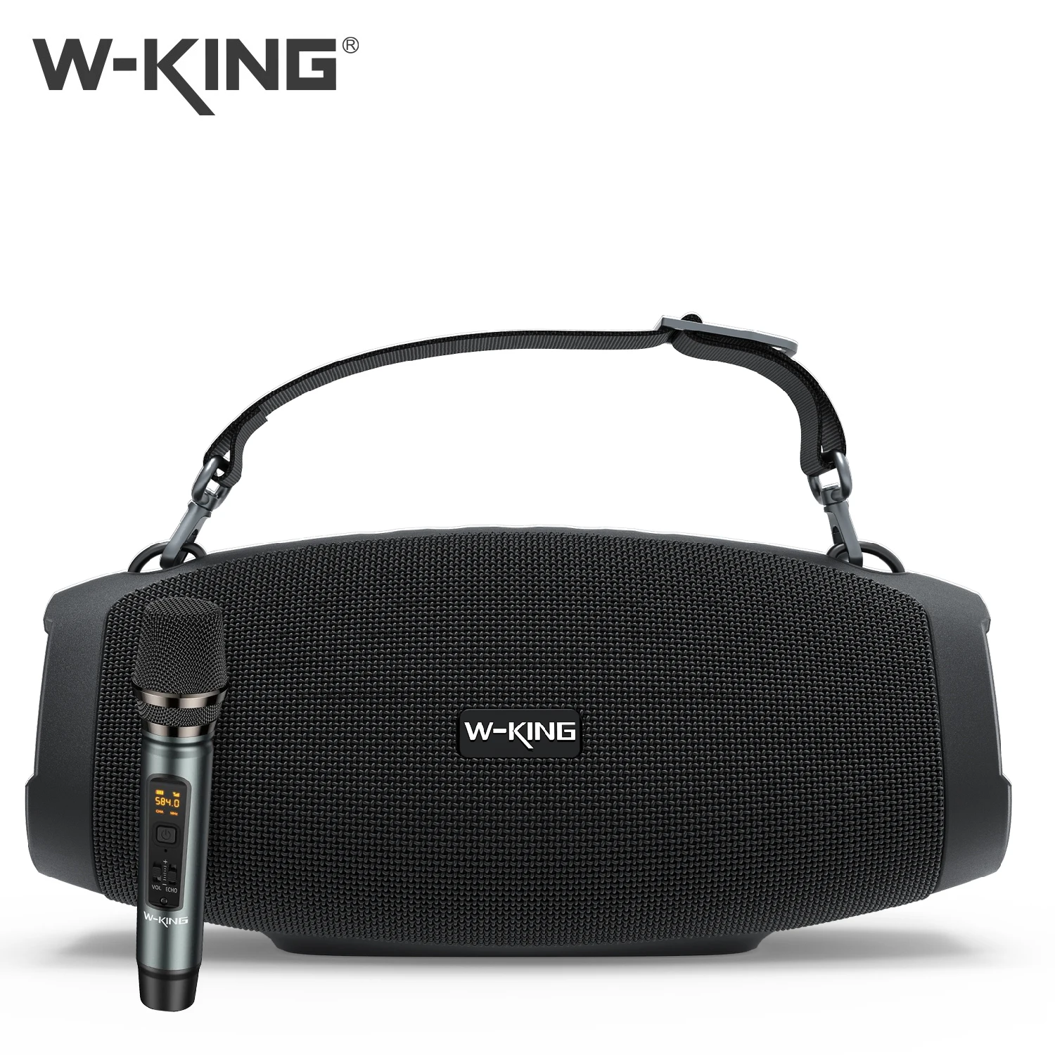 Портативная Bluetooth-колонка W-KING X10MIC (120 Вт PEAK) 70 Вт с беспроводным микрофоном, водонепроницаемая, IPX6, громкая, для улицы, 42 часа, воспроизведение