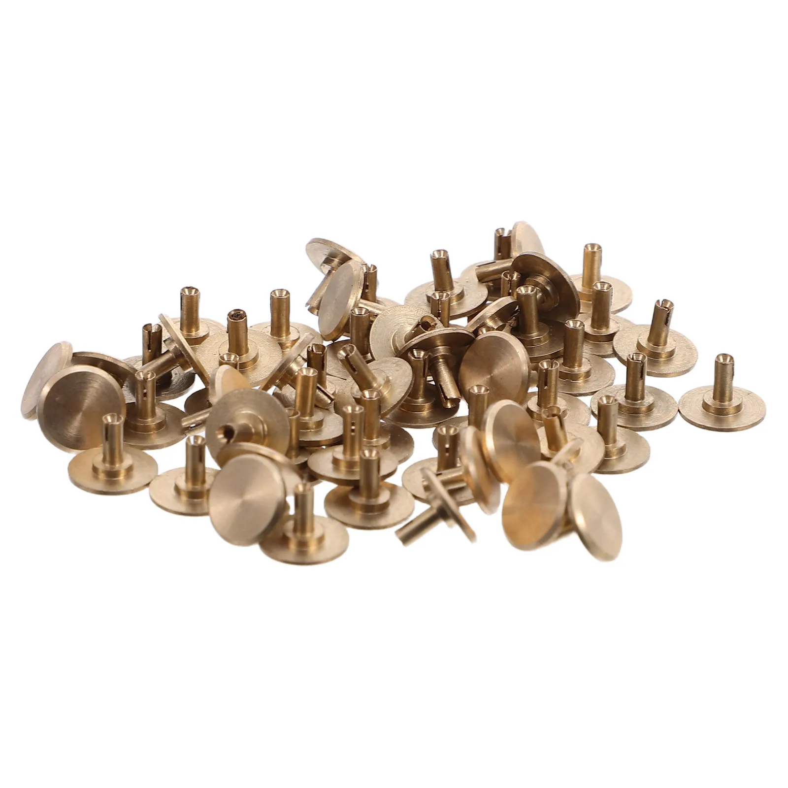 

50Pcs Copper Wall Clock Second Pointer Caps Replacement Repair Kit for Quartz Movement DIY Clock Parts Supplies