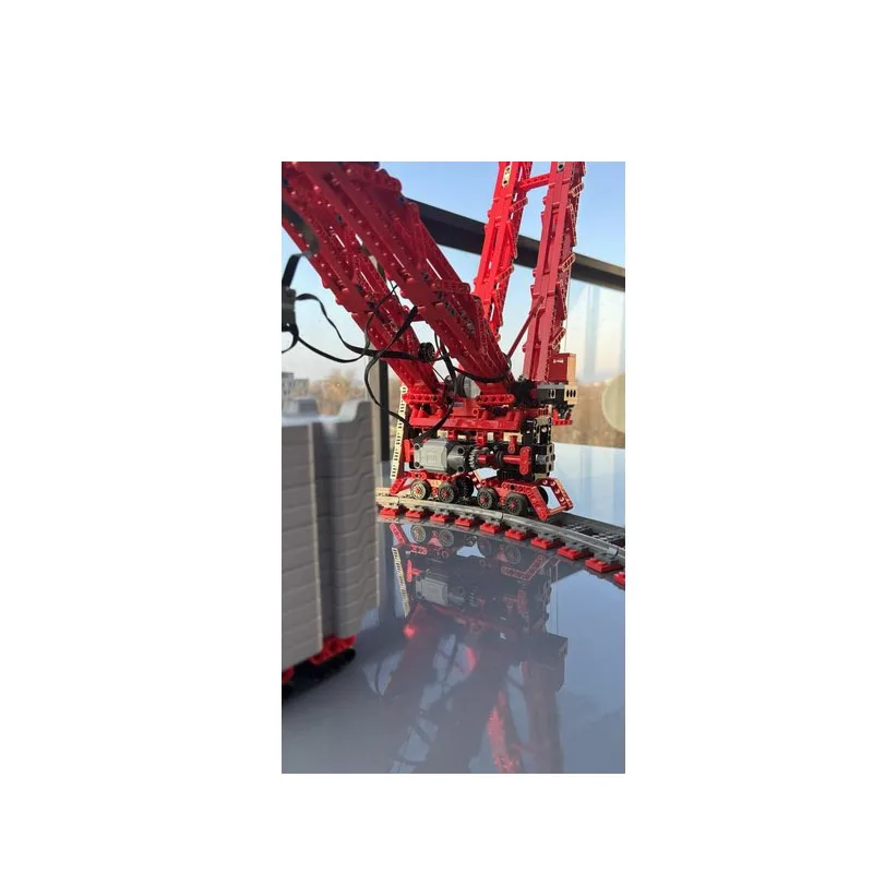 Mini MOC-202983 رافعة صغيرة بنة نموذج 1193 PartsMOC الإبداعية الصبي عيد الميلاد عيد ميلاد بناء الالعاب العملاقة هدية