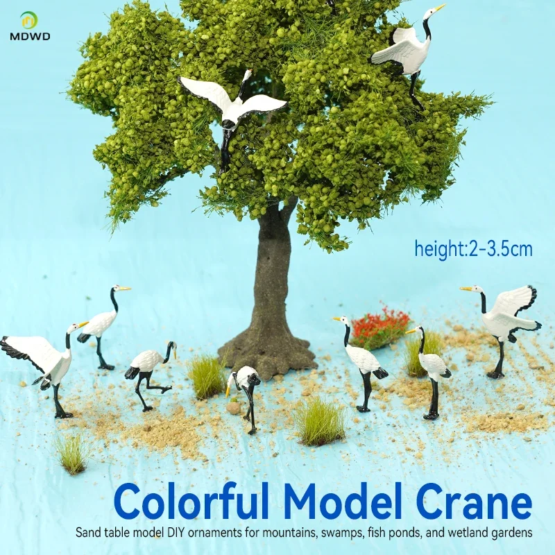 

1/87 Gundam Model Kits Parts Set with Red-Crowned Crane Farm Theme DIY Accessories