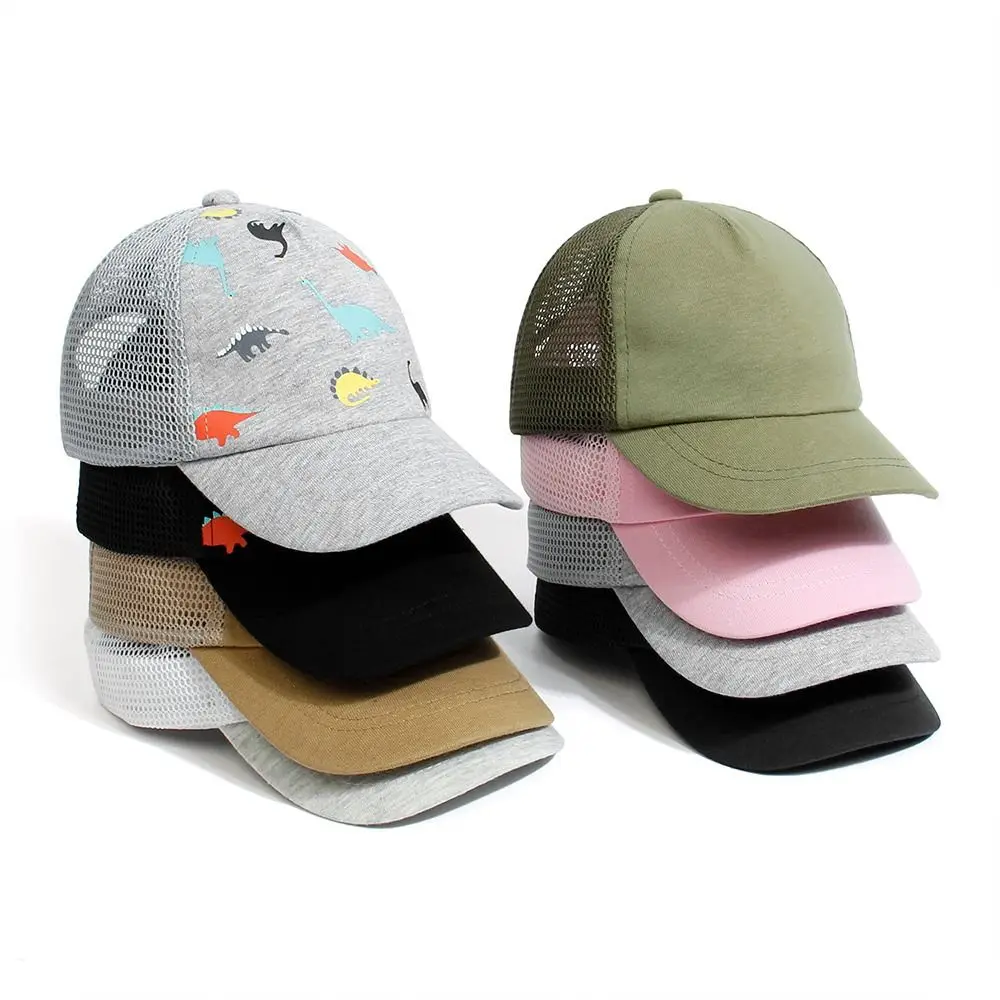 Cap Sun Hat Toddler Baseball Hat Adjustable Dinosaur Printed Age 0-5Y Quick Drying Boys Girls