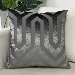 Decorative Luxury Modern Jacquard Cutting Velvet Vintage Cushion Cover Sofa Throw Pillowcase Seat Cushion Cover