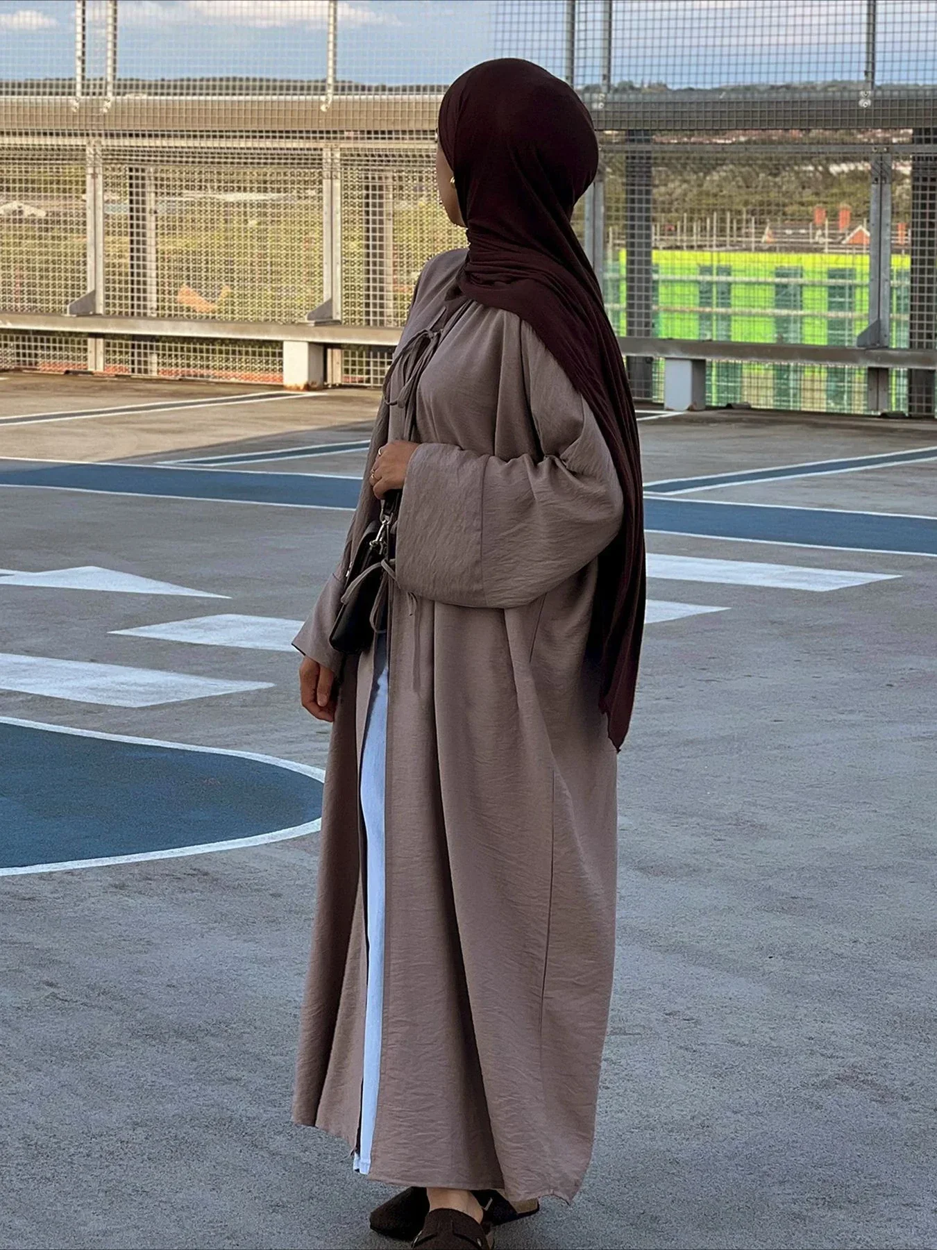 Eid Muslim Women Abaya Modest Arab Open Long Dress Jalabiya Ramadan Lace Up Cardigan Robe Morocco Dubai Abayas Kaftan Vestidos