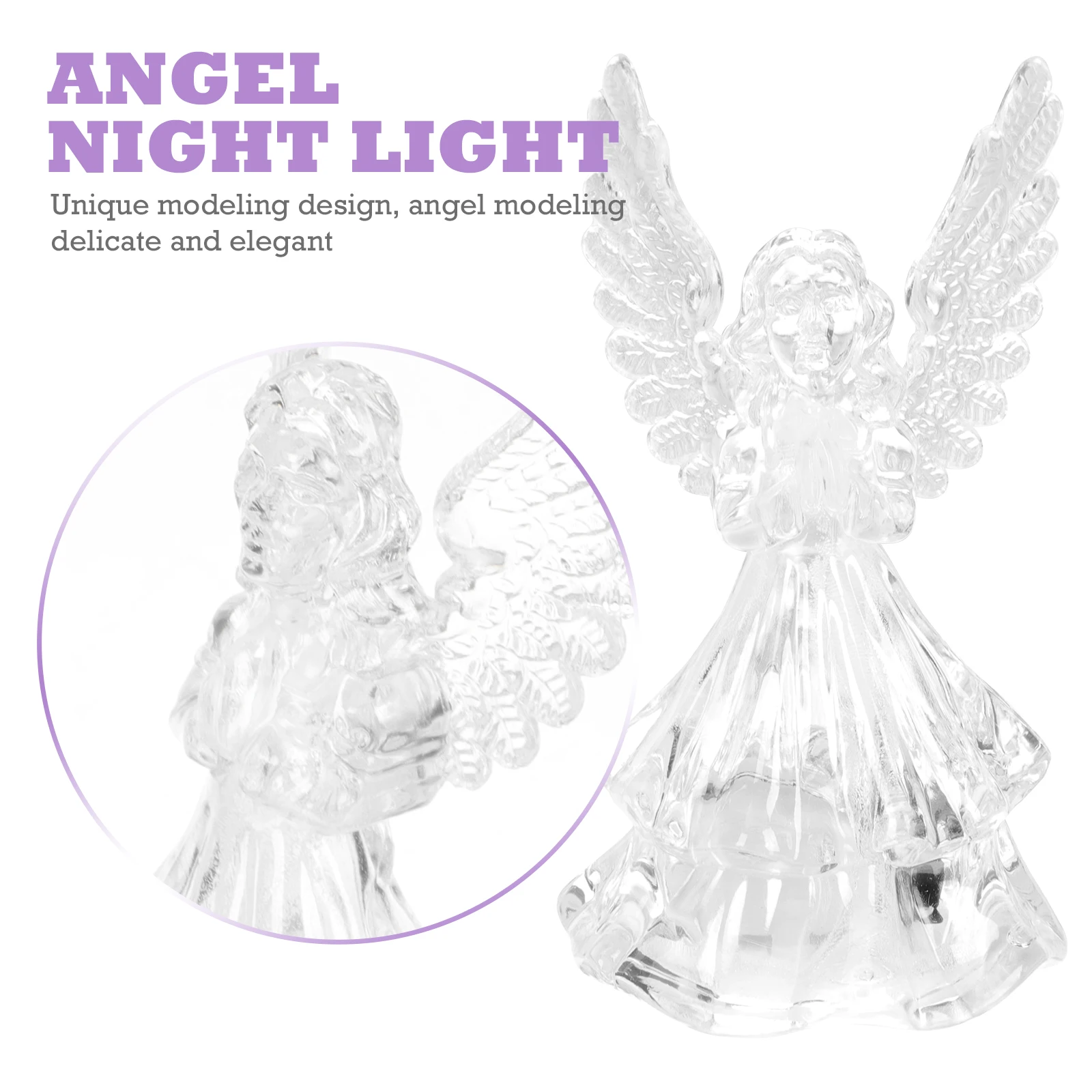 5 pezzi di luce notturna decorazioni natalizie per interni angeli angeli ornamento luminoso decorare