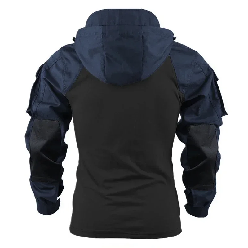 Outdoor Wear Resistant Hooded Tactical Shirt for Men, Waterproof Shirt, Paintball Camping Hunting Clothing