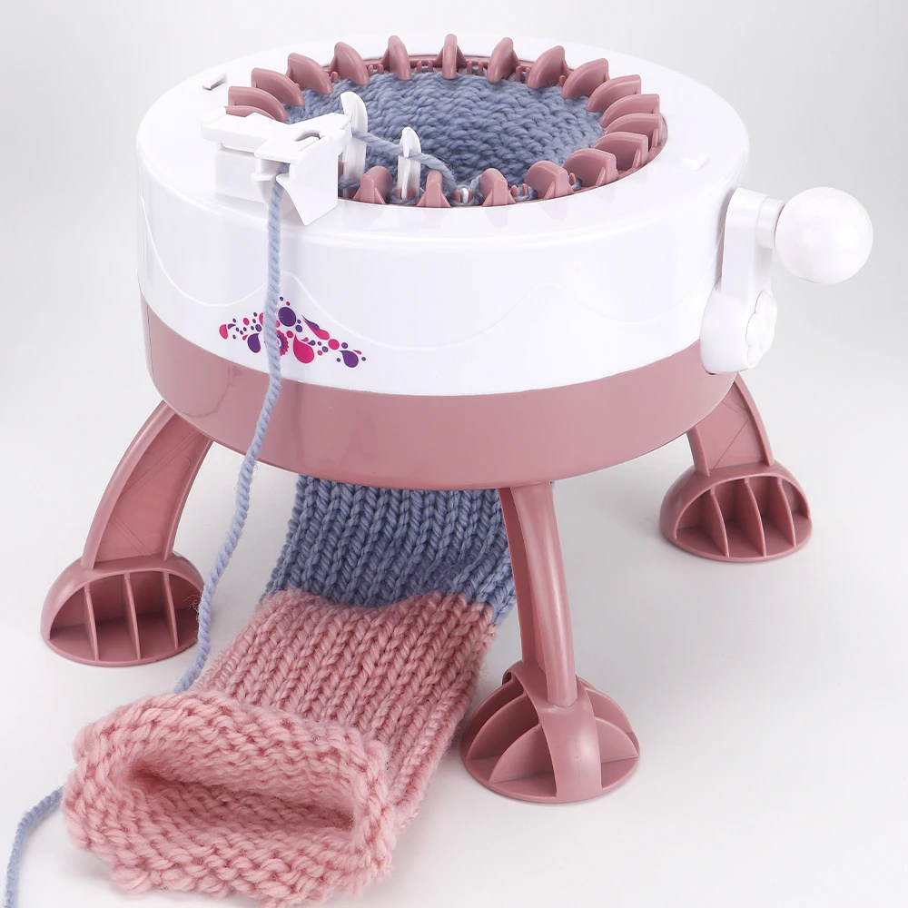 آلة حياكة Sentro 22-إبرة لصنع الأوشحة والقبعات اليدوية بنفسك ، آلة دوارة لألواح الحياكة بنفسك ، لا حاجة للكهرباء #2