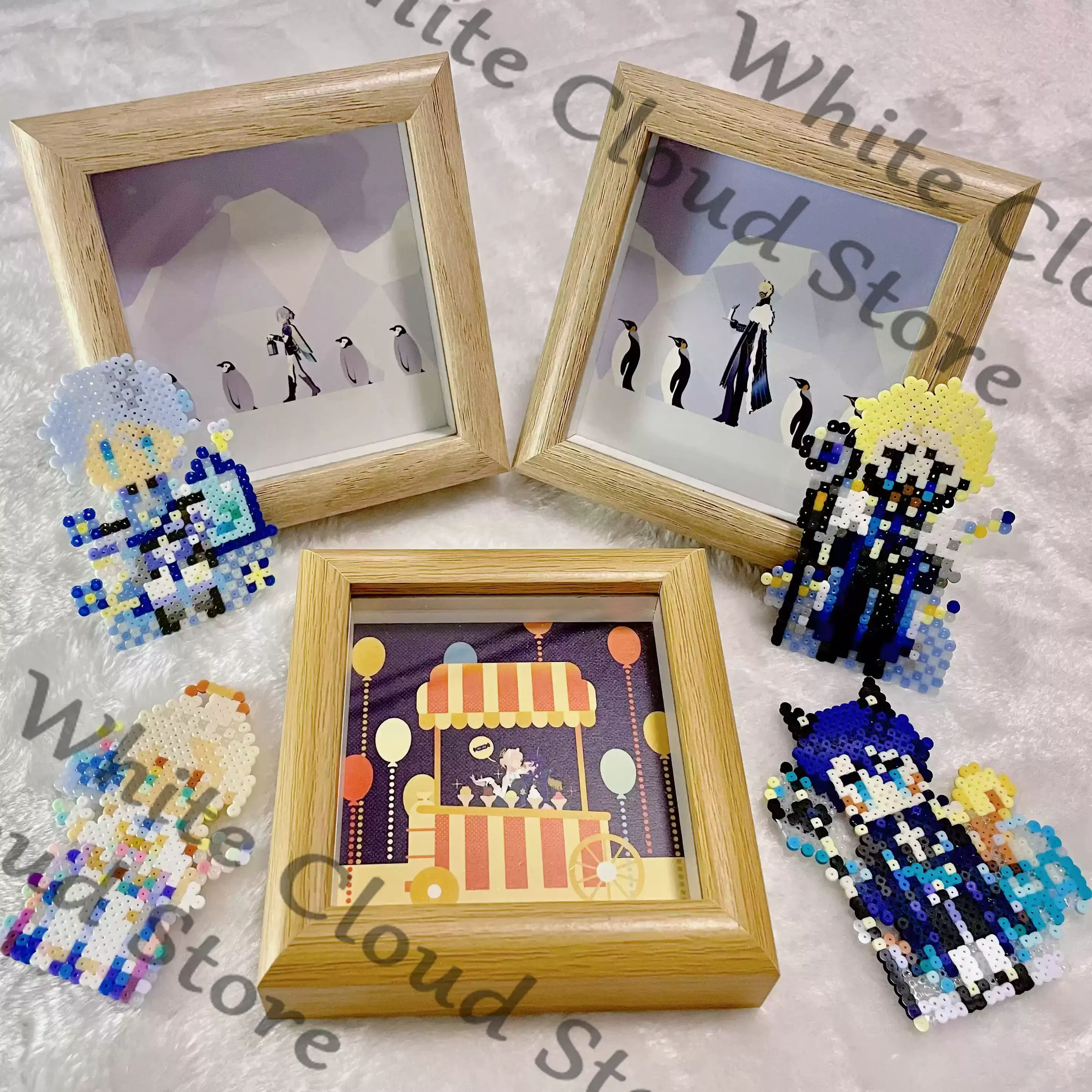 Game Identity ⅤHermit Prisoner Luca Balsa Cosplay Cartoon Doujin Collect Square Cards Instant Camera Decoration Ornament Gifts