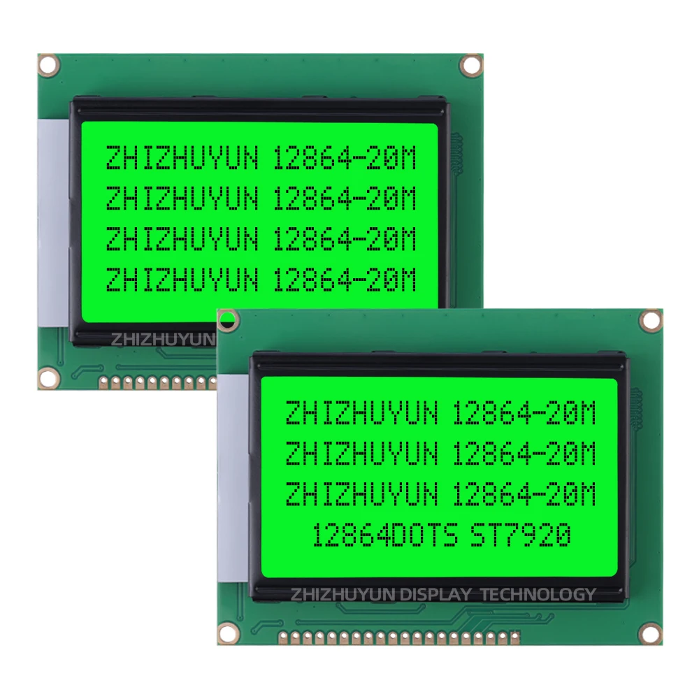 Imagem -05 - Ecrã Lcd de Luz Azul Gelo Interface de Grande Quantidade Bens Pontuais Paralelo Uso Geral Serial 1286420m 20pin St7920