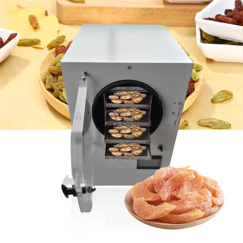 Liofilizador de alimentos para el hogar, 6 kg/lote, liofilizador, té de fresa, café, equipo de congelación al vacío en Stock con bomba