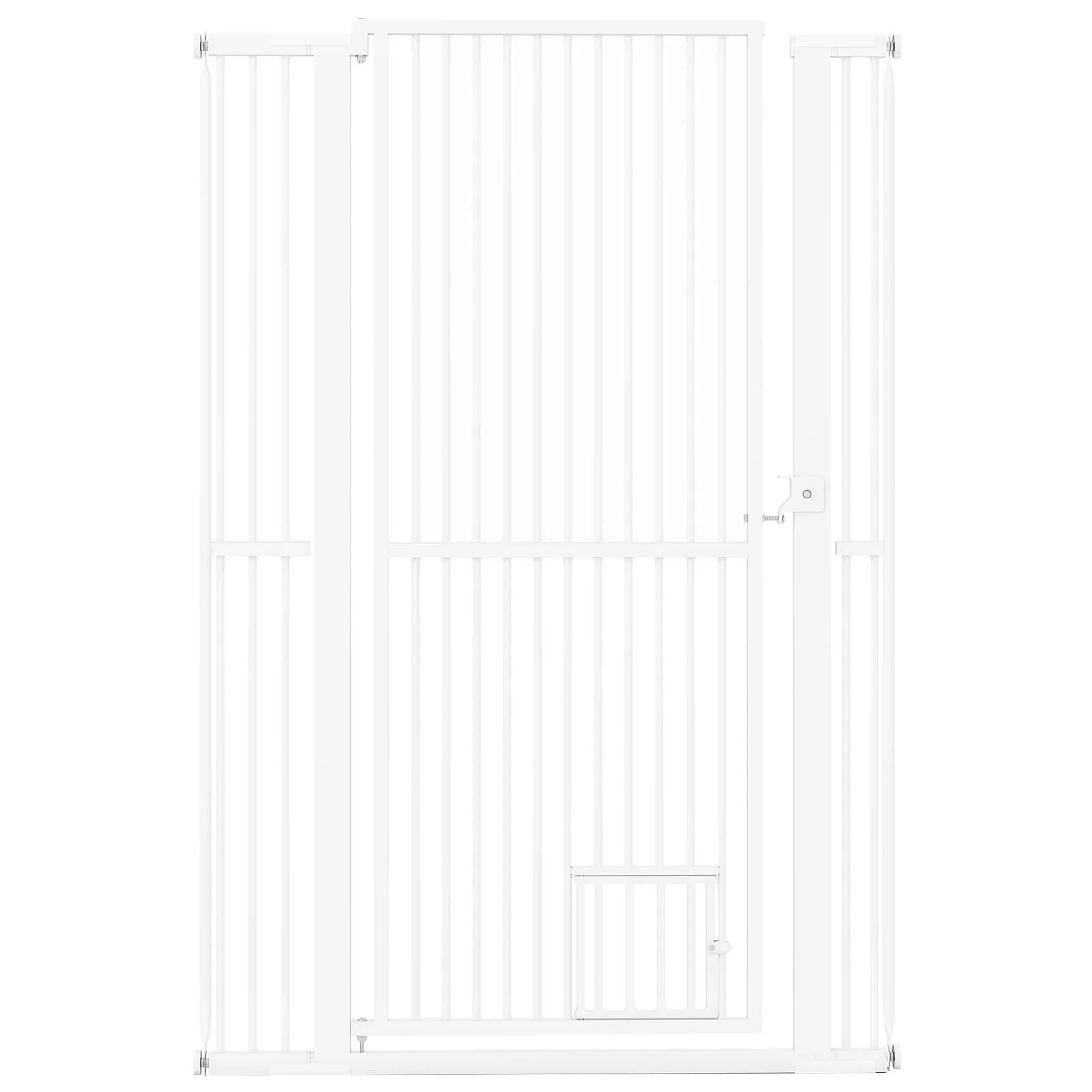 

59” Extra Tall Pet Gate w/ 30.5”-41” Width & 2 Extension Kits 1.37” Gap