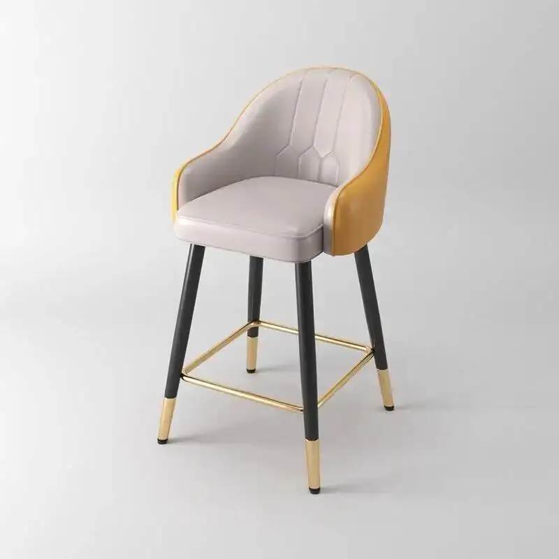 برتقالي الصين الفاخرة بار البراز الظهر التجارية الحد الأدنى رخيصة بار البراز الشمال فريد أنيق Sillas Para Barra الأثاث #5