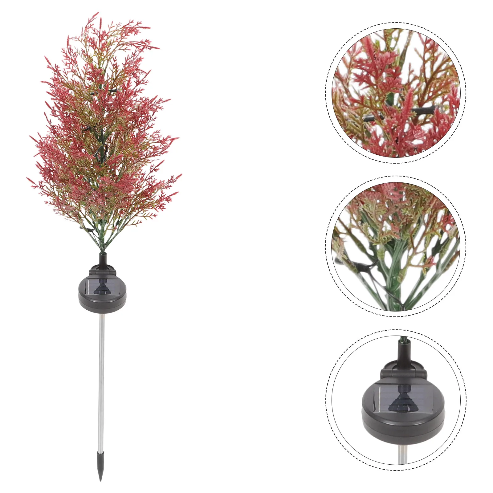 

Christmas Solar Aluminum Tube LED Tree Cemetery Solar Light Stick Lamp for Garden Fence Lawn Patio Decor Outdoor L